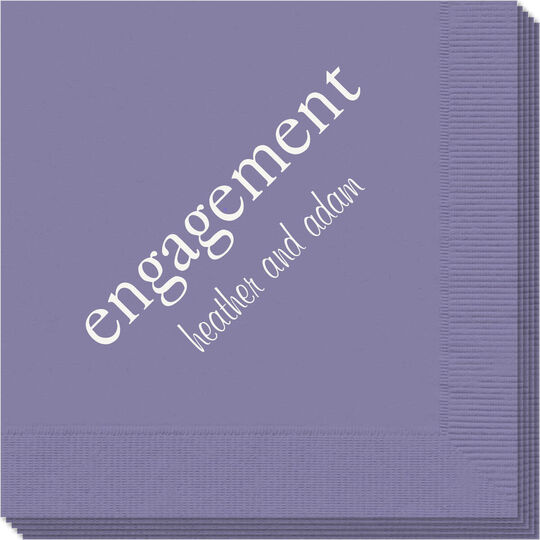 Big Word Engagement Napkins